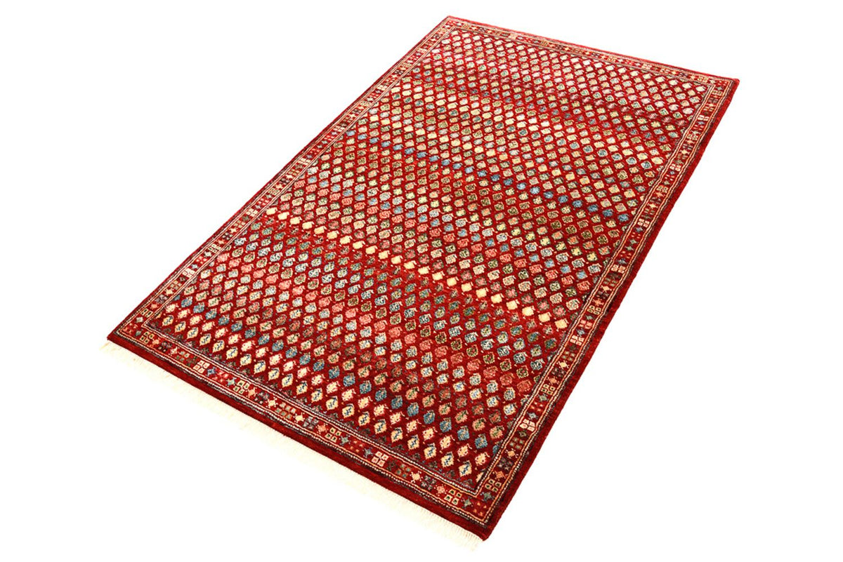 Tapis design - 155 x 97 cm - rouge bordeaux