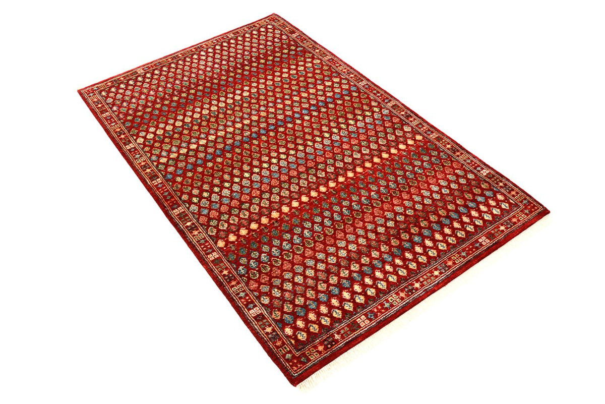 Tapis design - 155 x 97 cm - rouge bordeaux