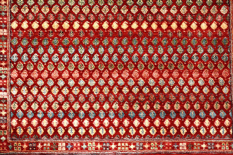 Tapis design - 155 x 97 cm - rouge bordeaux