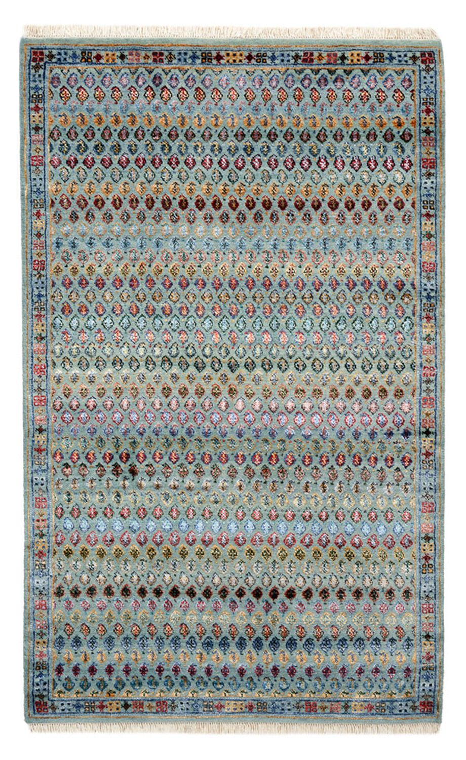 Tapis design - 153 x 95 cm - bleu clair
