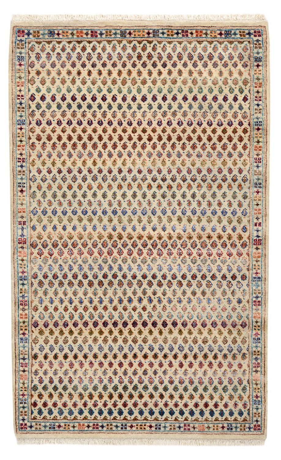 Tapis design - 153 x 96 cm - beige clair