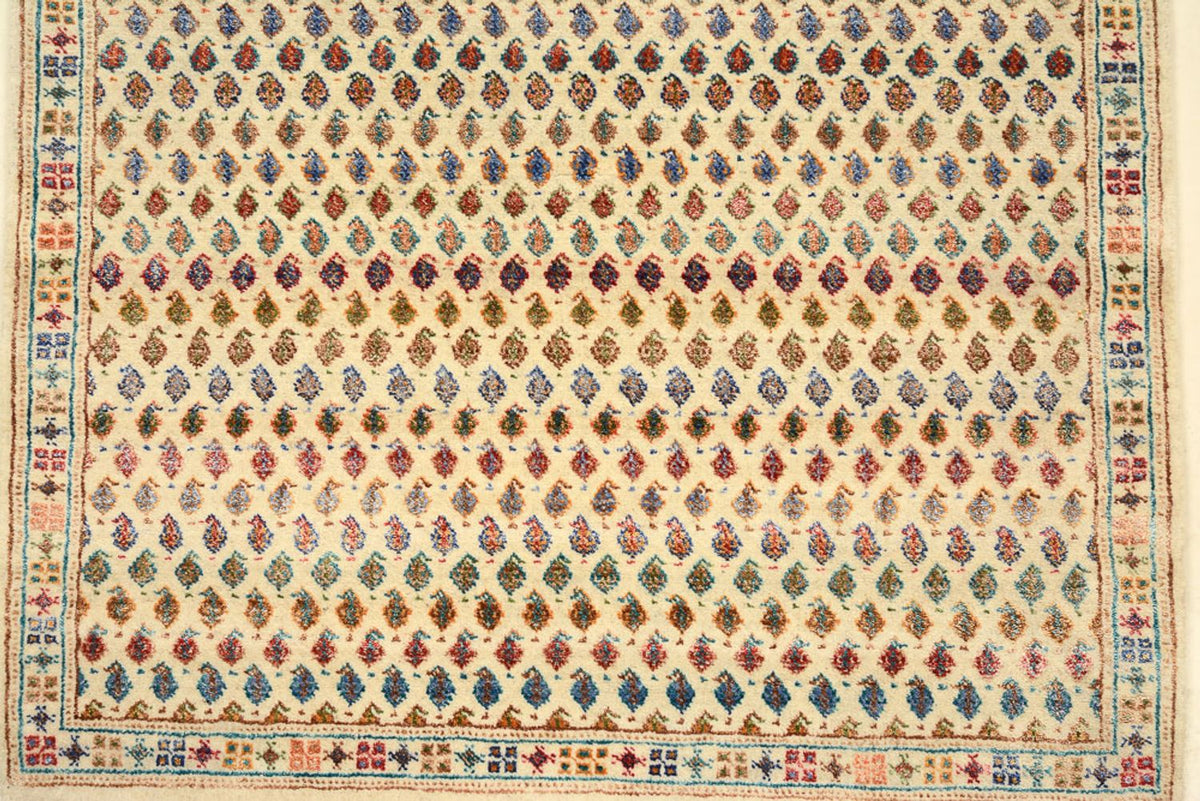 Tapis design - 153 x 96 cm - beige clair