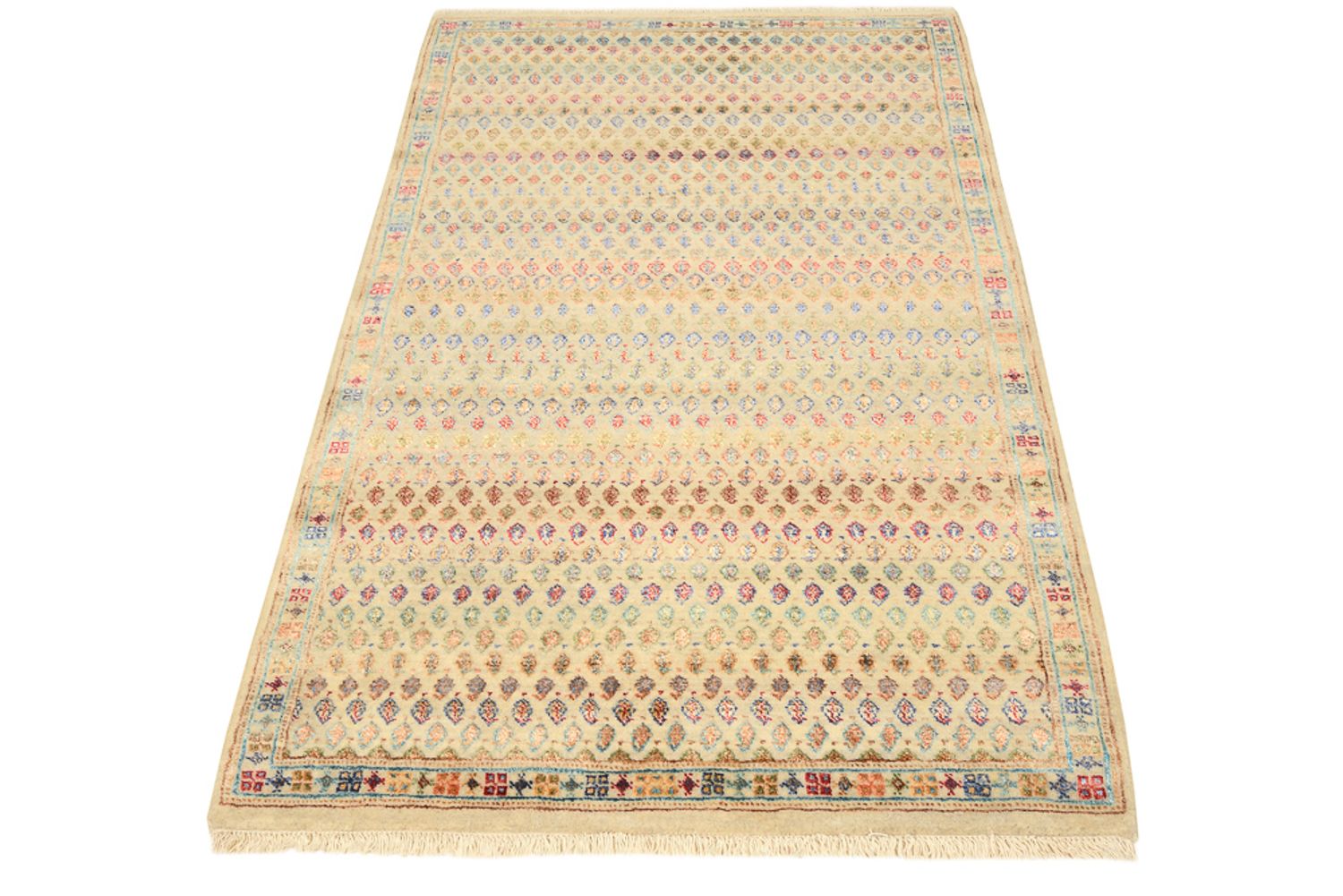 Tapis design - 153 x 96 cm - beige clair