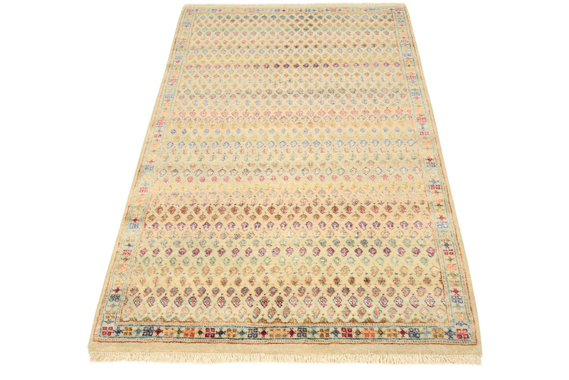 Tapis design - 153 x 96 cm - beige clair