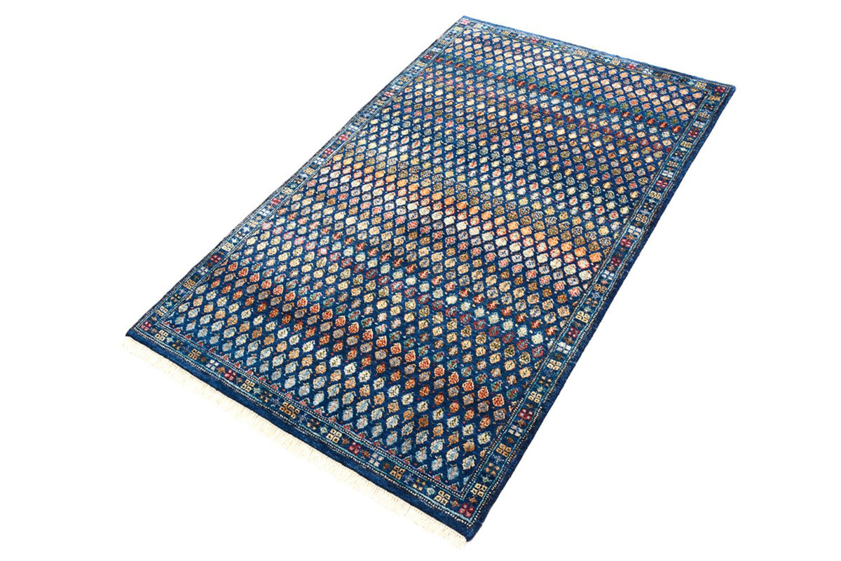 Tapis design - 154 x 93 cm - bleu foncé