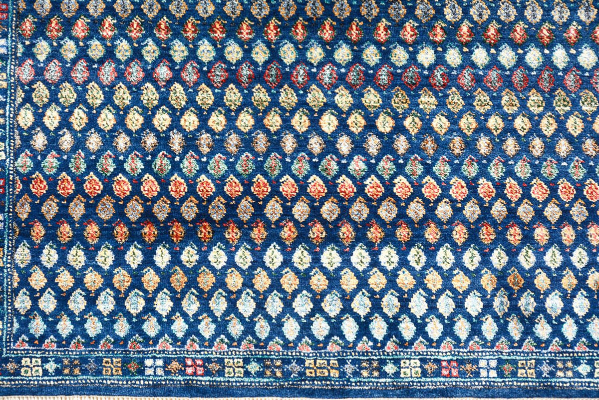 Tapis design - 154 x 93 cm - bleu foncé