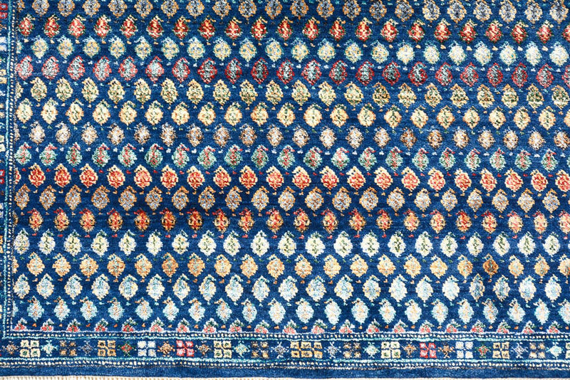 Tapis design - 154 x 93 cm - bleu foncé