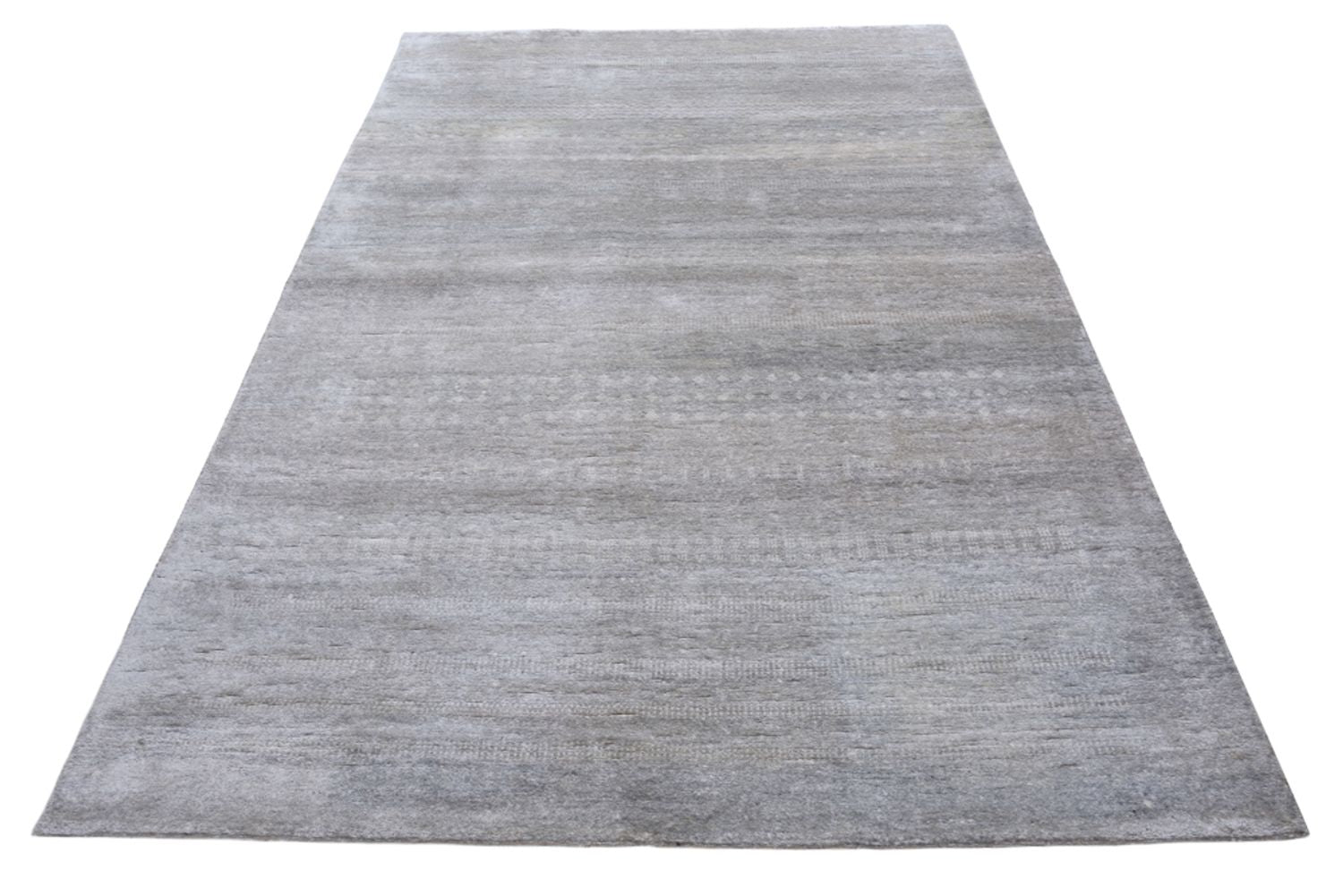 Tapis Gabbeh - Loribaft Indus - 300 x 190 cm - gris clair