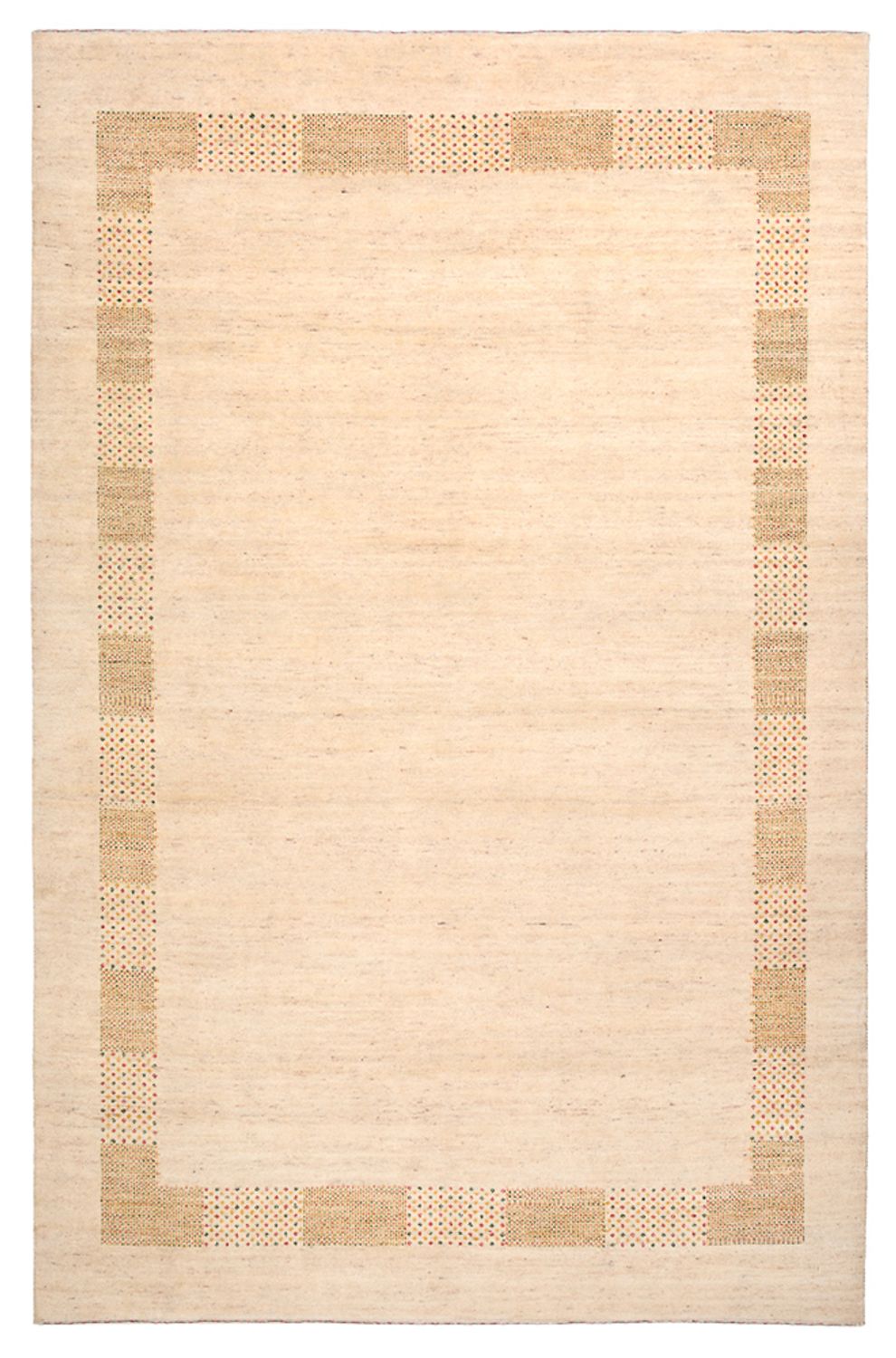Tapis Gabbeh - Loribaft Indus - 295 x 191 cm - beige clair