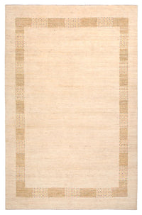 Tapis Gabbeh - Loribaft Indus - 295 x 191 cm - beige clair