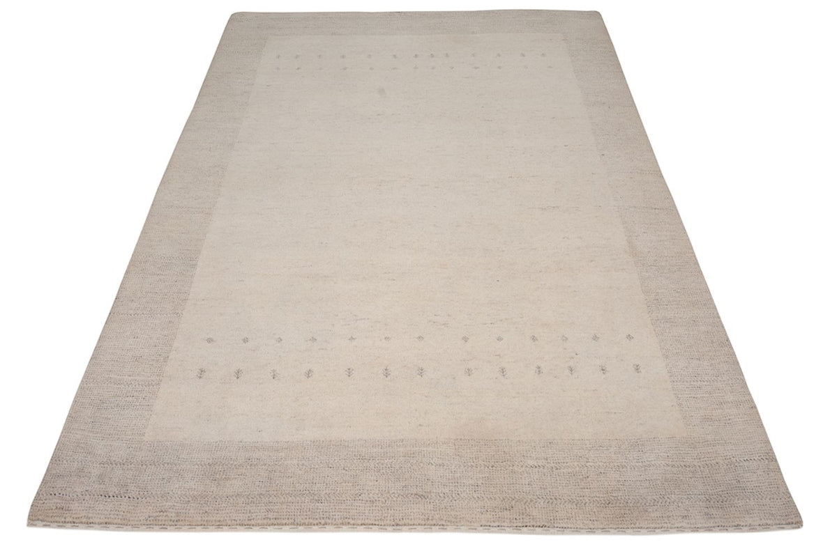 Tapis Gabbeh - Loribaft Indus - 201 x 146 cm - gris clair