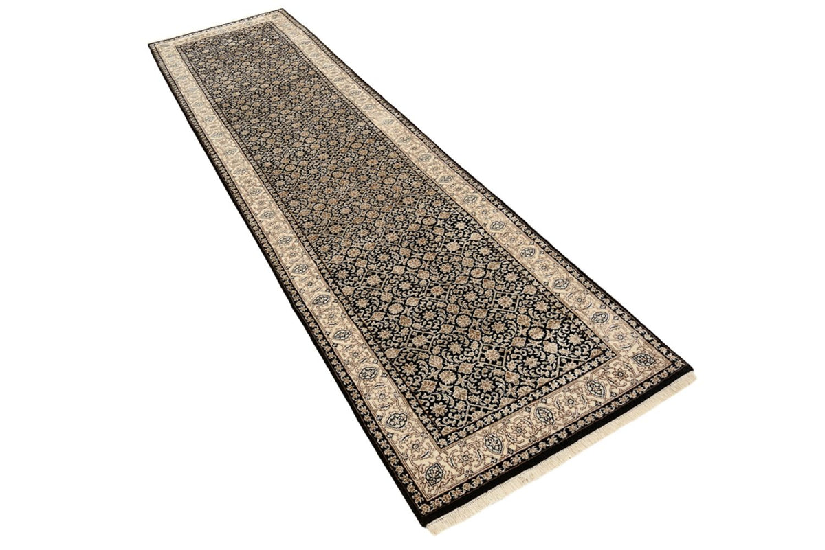Tapis de couloir Tapis oriental - Bidjar - Indus - 304 x 83 cm - beige foncé