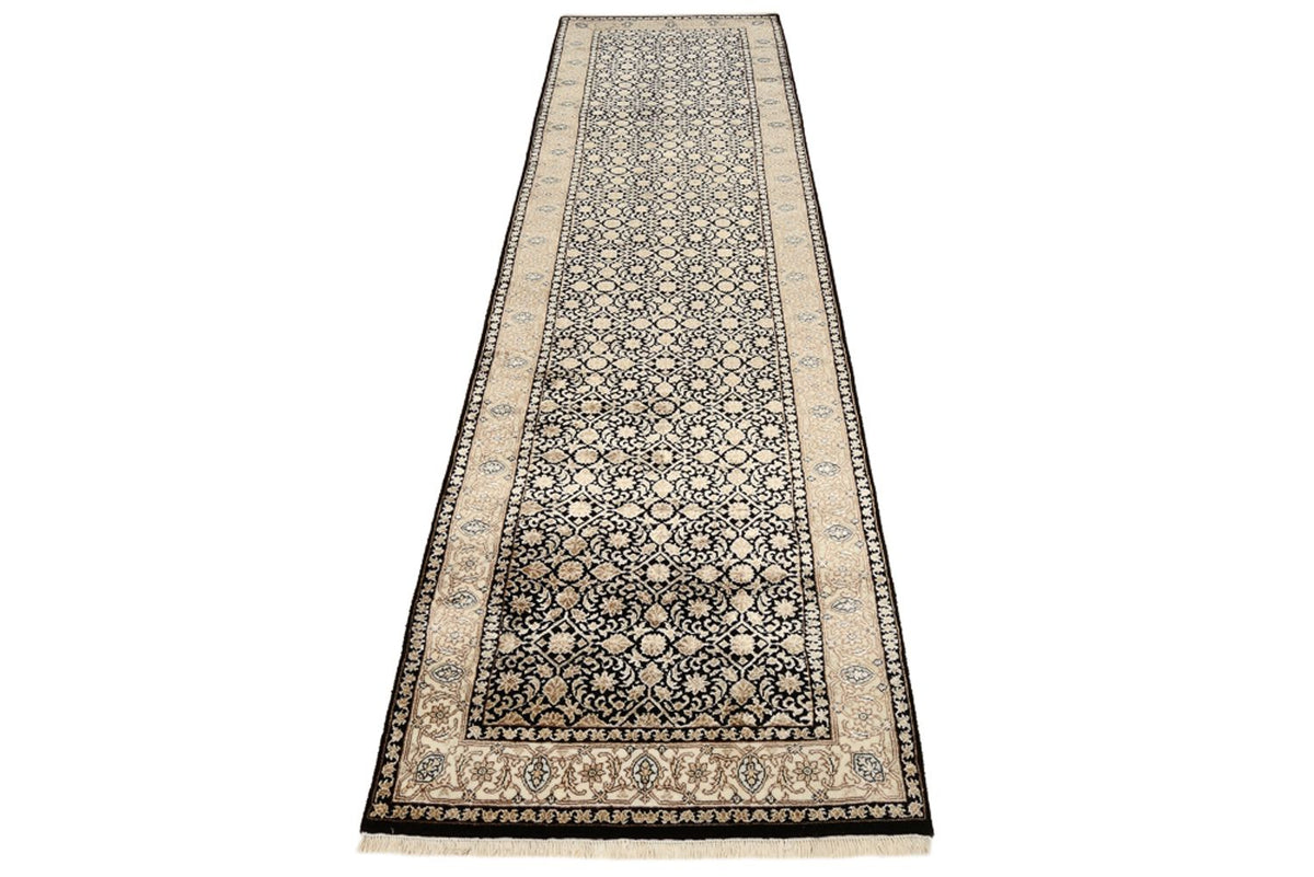 Tapis de couloir Tapis oriental - Bidjar - Indus - 304 x 83 cm - beige foncé