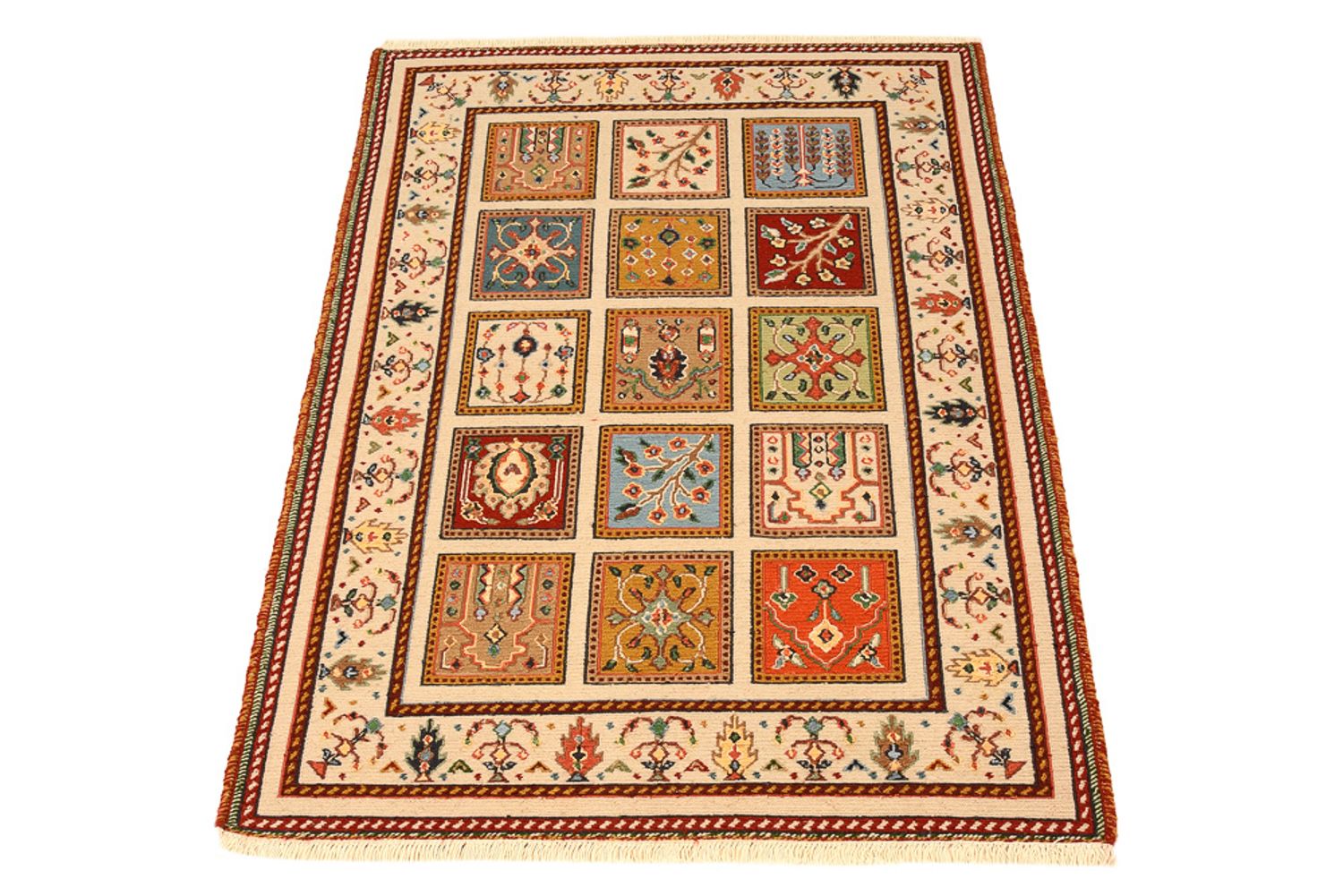 Tapis oriental - 117 x 84 cm - crème