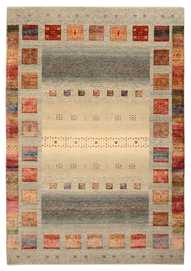 Tapis Gabbeh - Loribaft Indus - 304 x 208 cm - beige foncé