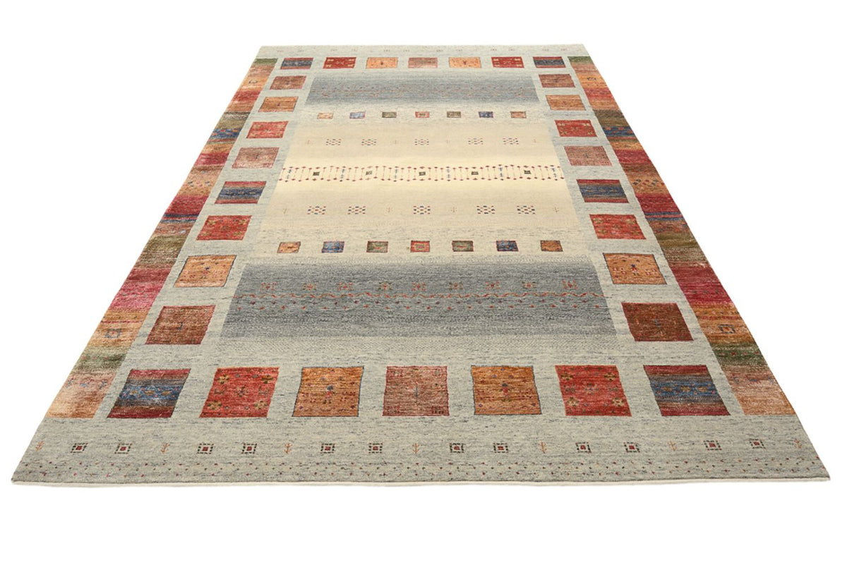 Tapis Gabbeh - Loribaft Indus - 304 x 208 cm - beige foncé