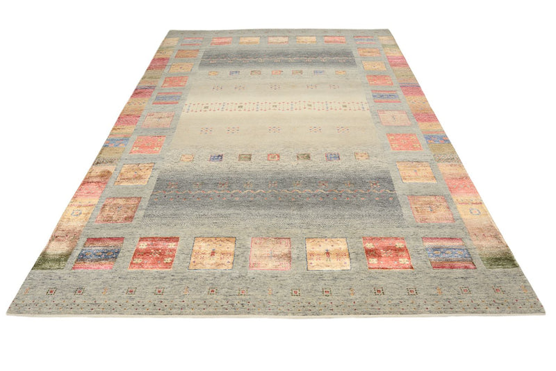Tapis Gabbeh - Loribaft Indus - 304 x 208 cm - beige foncé