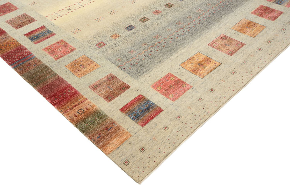 Tapis Gabbeh - Loribaft Indus - 336 x 250 cm - beige foncé
