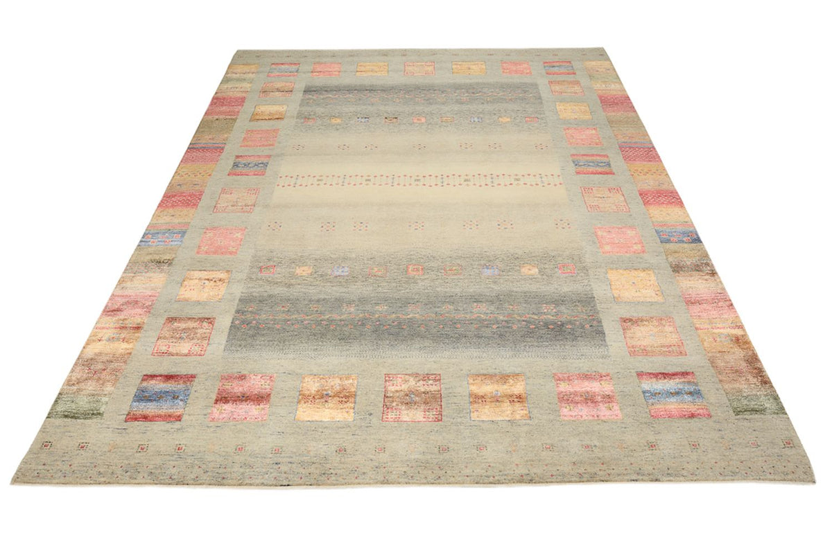 Tapis Gabbeh - Loribaft Indus - 336 x 250 cm - beige foncé