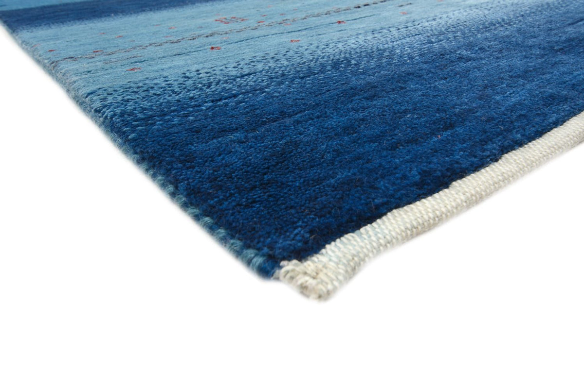 Tapis Gabbeh - Loribaft Indus - 304 x 204 cm - bleu de mer