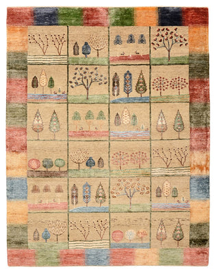 Tapis Gabbeh - Loribaft Indus - 201 x 157 cm - multicolore