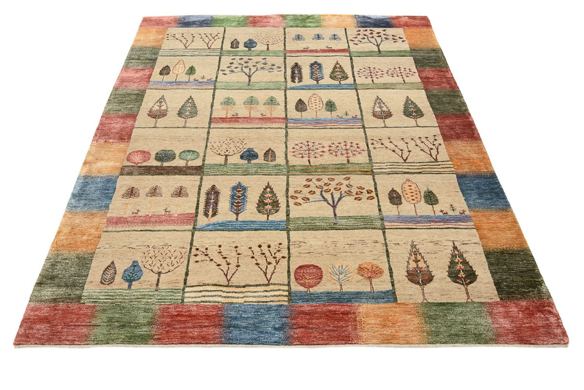 Tapis Gabbeh - Loribaft Indus - 201 x 157 cm - multicolore