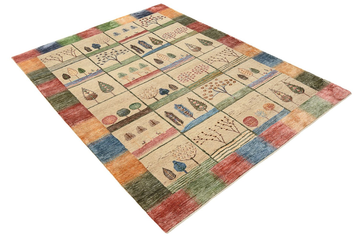 Tapis Gabbeh - Loribaft Indus - 201 x 157 cm - multicolore