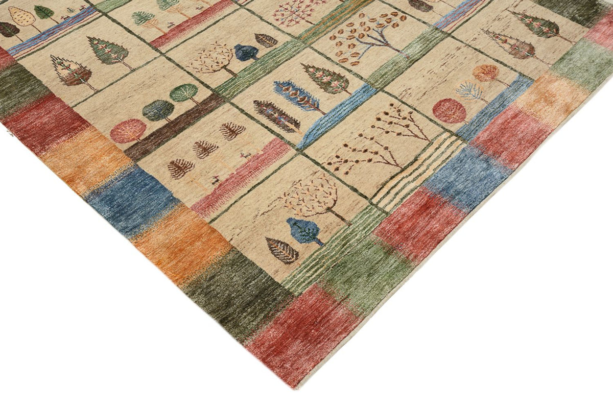Tapis Gabbeh - Loribaft Indus - 201 x 157 cm - multicolore
