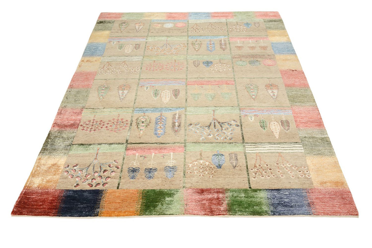 Tapis Gabbeh - Loribaft Indus - 201 x 157 cm - multicolore