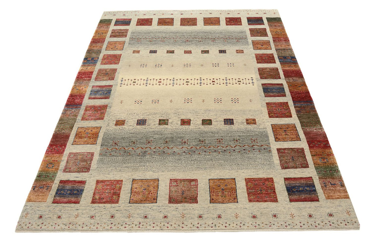 Tapis Gabbeh - Loribaft Indus - 204 x 154 cm - beige foncé