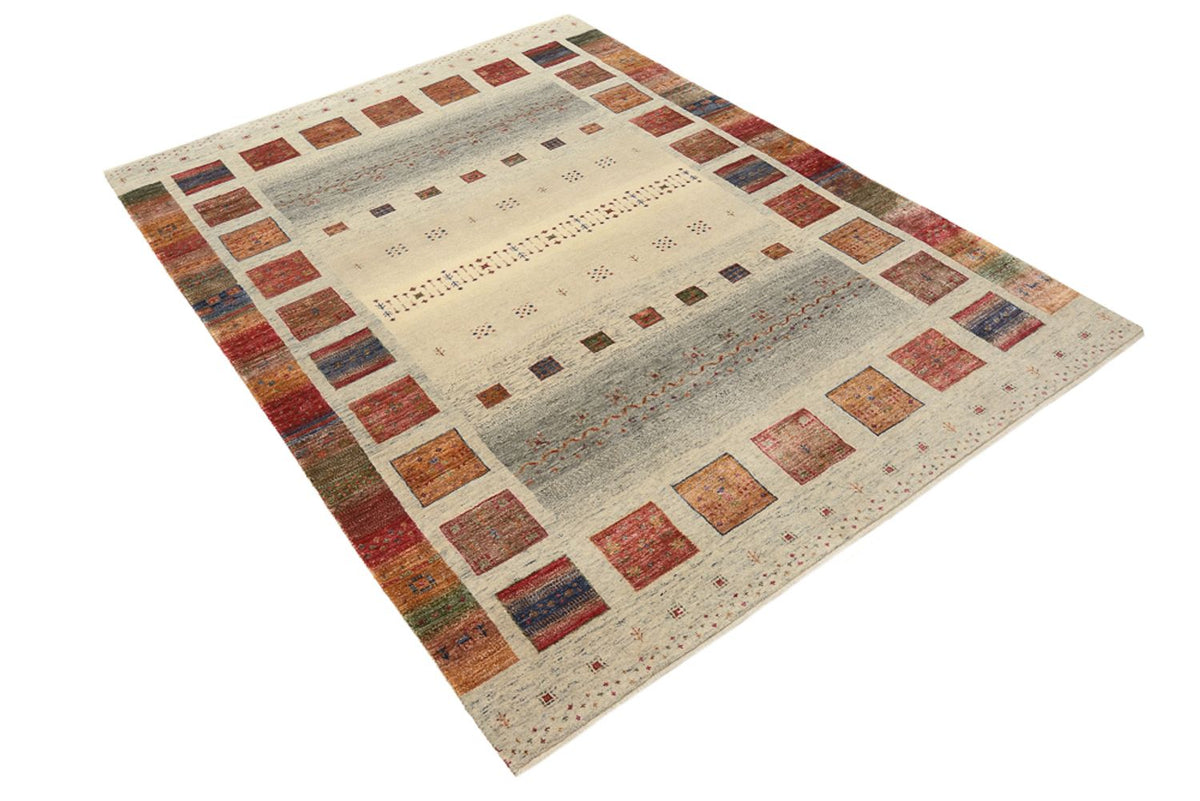 Tapis Gabbeh - Loribaft Indus - 204 x 154 cm - beige foncé