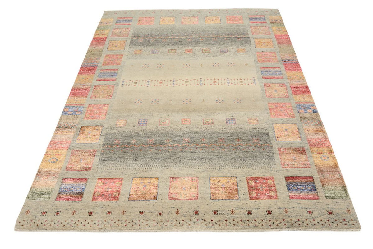 Tapis Gabbeh - Loribaft Indus - 204 x 154 cm - beige foncé