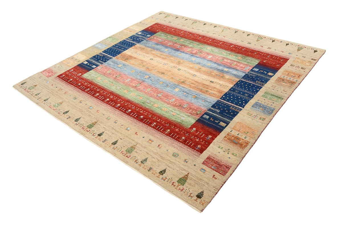 Tapis Loribaft indien Tapis 203x203cm - Tapis en laine