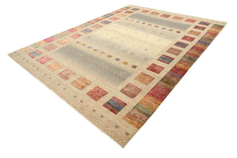 Tapis Gabbeh - Loribaft Indus - 351 x 254 cm - beige foncé