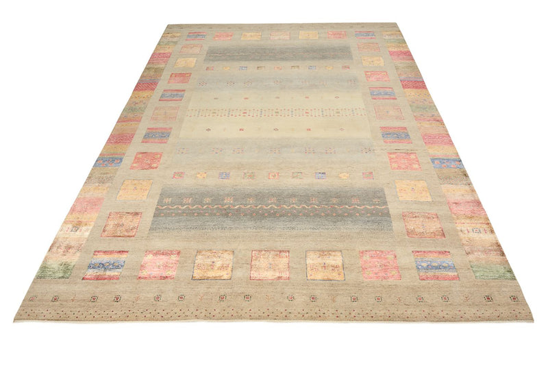 Tapis Gabbeh - Loribaft Indus - 351 x 254 cm - beige foncé