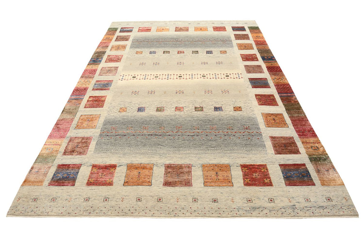 Tapis Gabbeh - Loribaft Indus - 301 x 207 cm - beige foncé