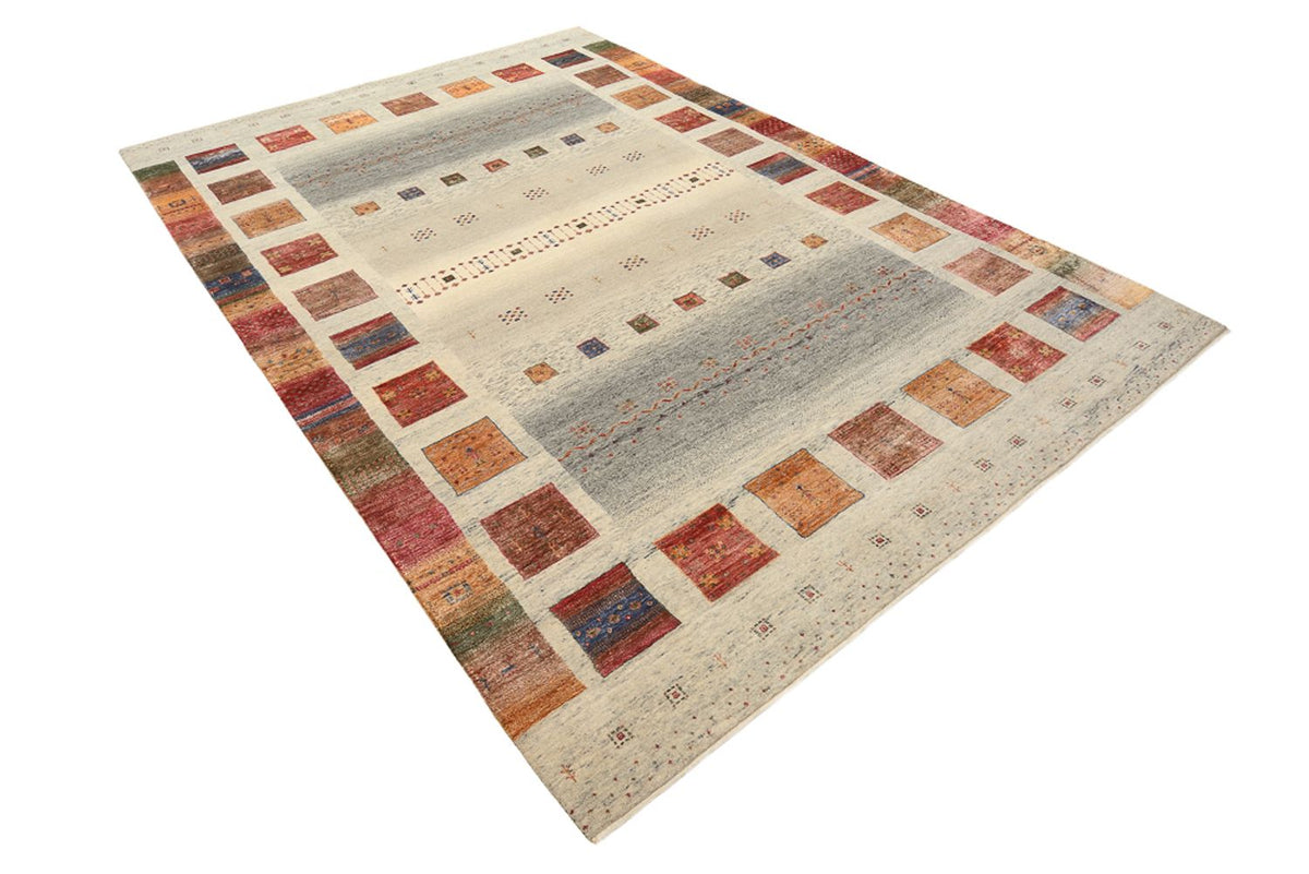 Tapis Gabbeh - Loribaft Indus - 301 x 207 cm - beige foncé