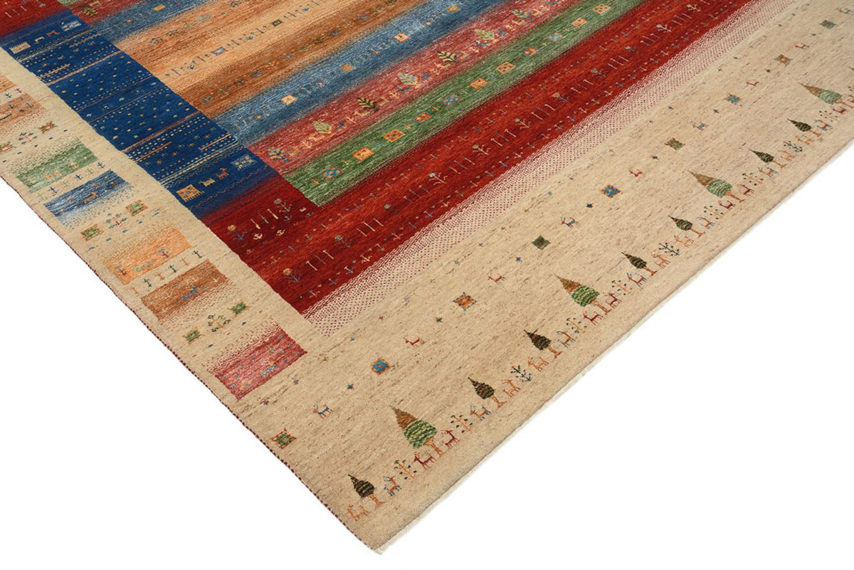 Tapis Gabbeh - Loribaft Indus - 236 x 205 cm - multicolore