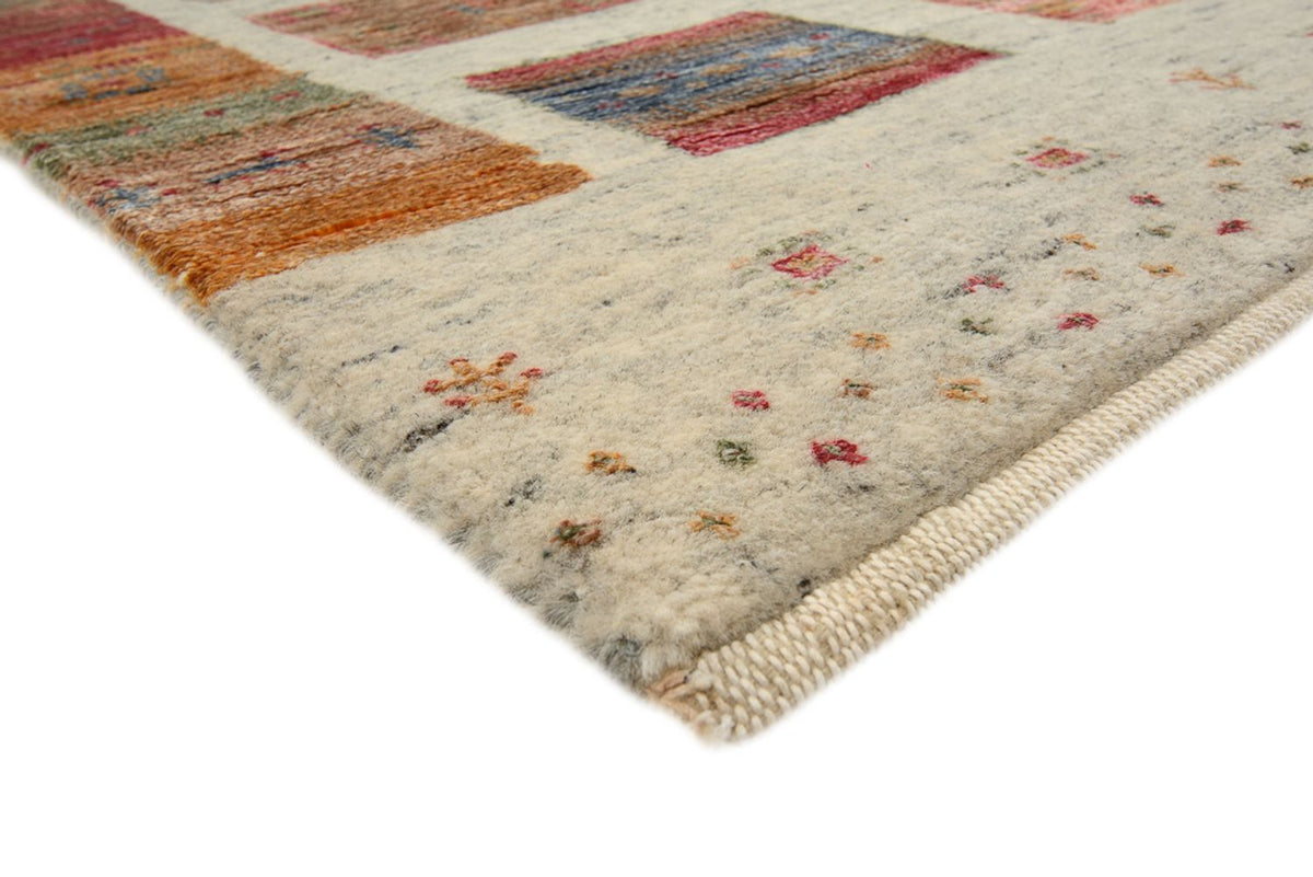 Tapis Gabbeh - Loribaft Indus - 205 x 154 cm - beige foncé