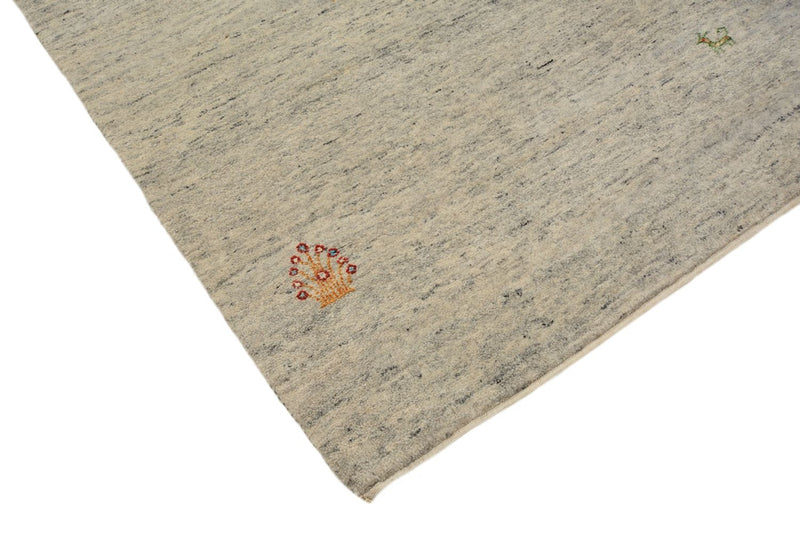 Tapis de couloir Tapis Gabbeh - Loribaft Indus - 238 x 82 cm - beige foncé