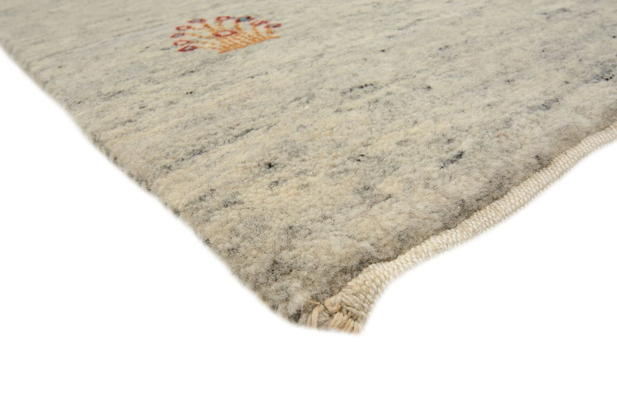 Tapis de couloir Tapis Gabbeh - Loribaft Indus - 238 x 82 cm - beige foncé