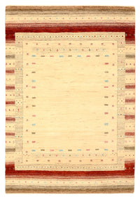 Tapis Gabbeh - Loribaft Indus - 152 x 106 cm - beige clair