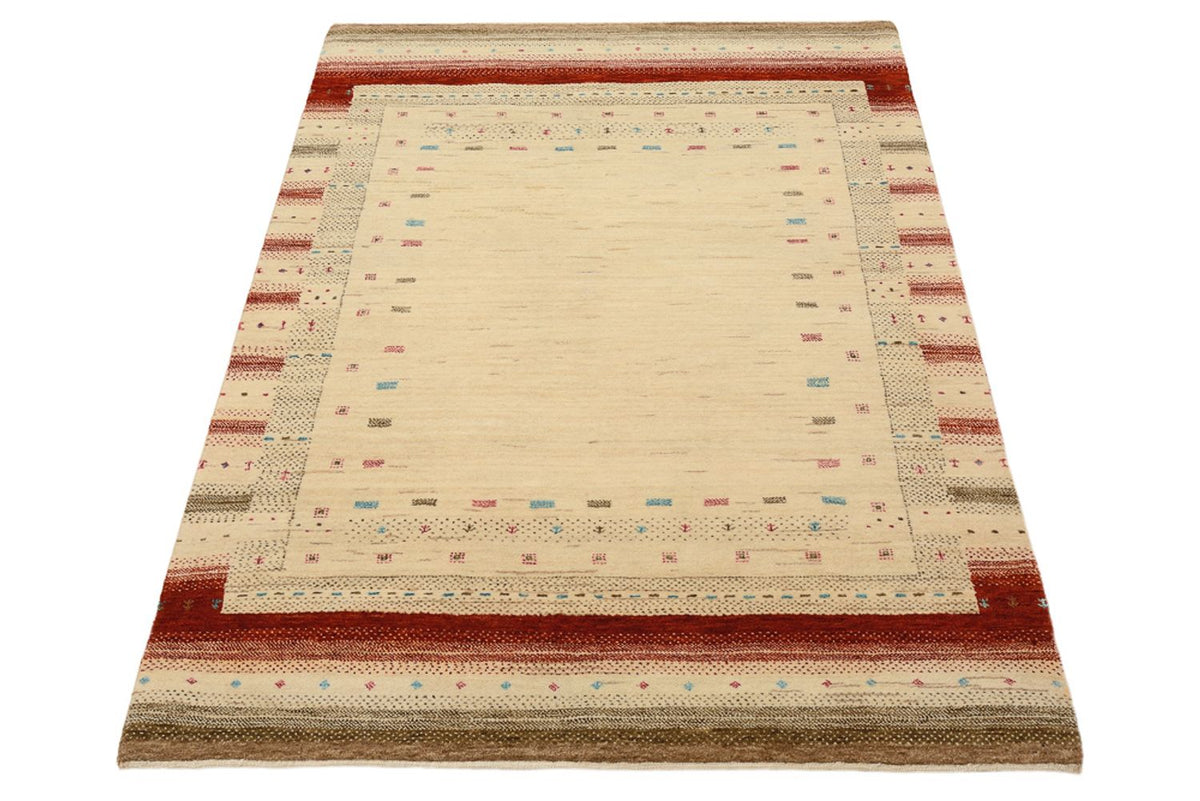 Tapis Gabbeh - Loribaft Indus - 152 x 106 cm - beige clair