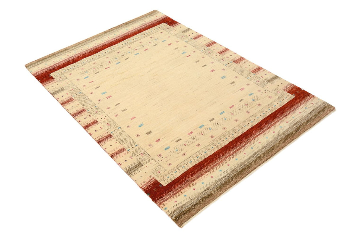 Tapis Gabbeh - Loribaft Indus - 152 x 106 cm - beige clair
