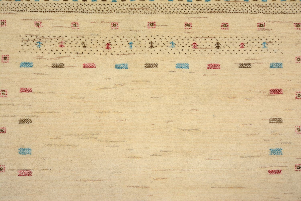 Tapis Gabbeh - Loribaft Indus - 152 x 106 cm - beige clair