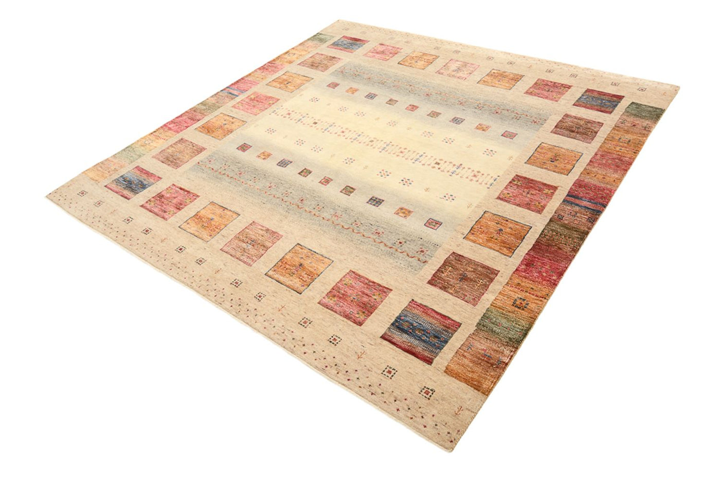 Tapis Loribaft indien Tapis 204x202cm - Tapis en laine