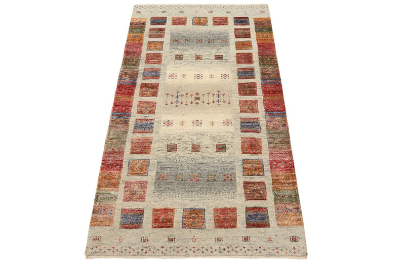 Tapis Gabbeh - Loribaft Indus - 140 x 75 cm - multicolore