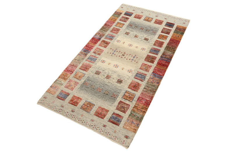 Tapis Gabbeh - Loribaft Indus - 140 x 75 cm - multicolore
