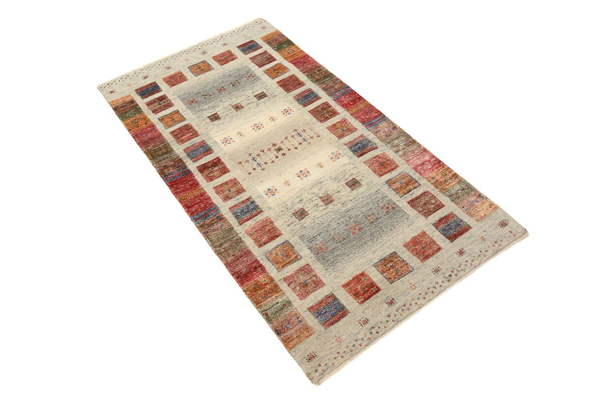 Tapis Gabbeh - Loribaft Indus - 140 x 75 cm - multicolore
