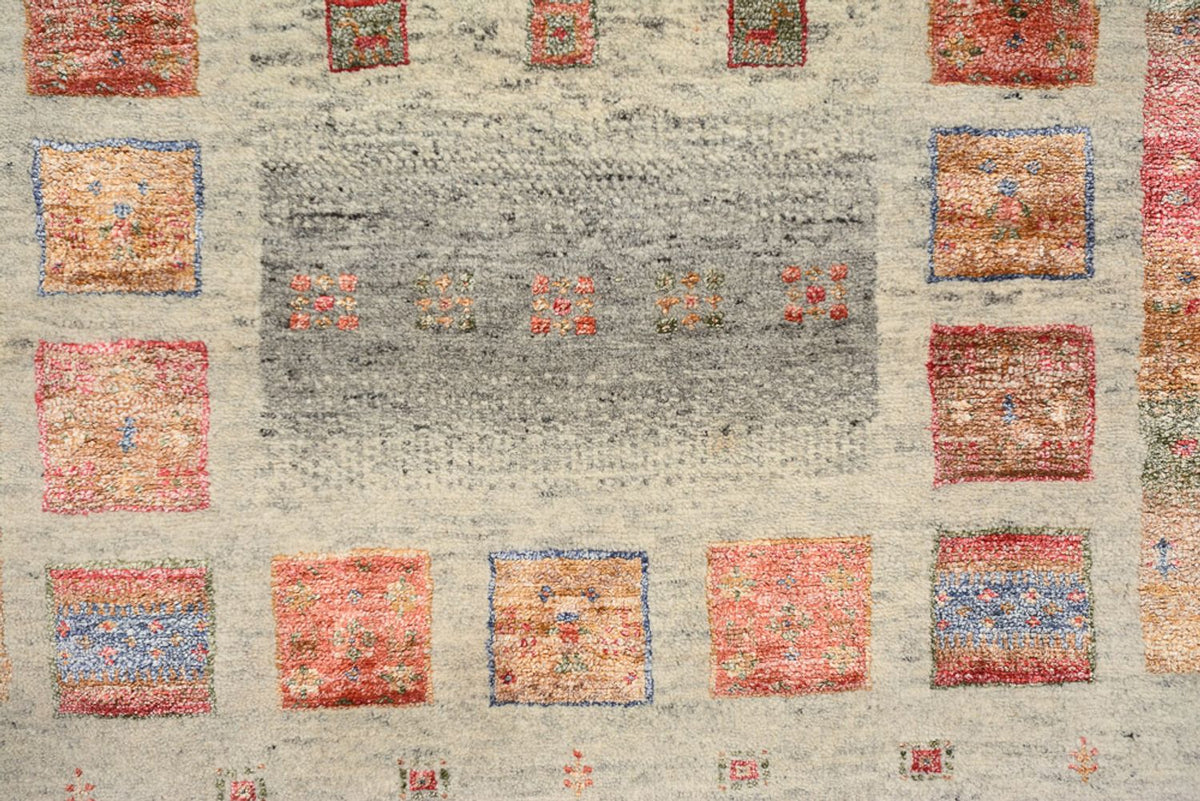 Tapis Gabbeh - Loribaft Indus - 140 x 75 cm - multicolore